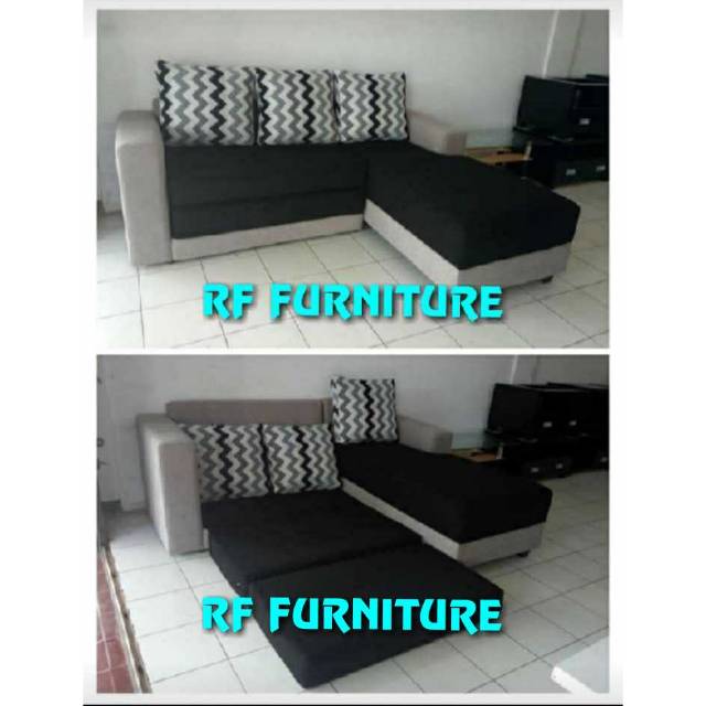 Sofa l bed lantai