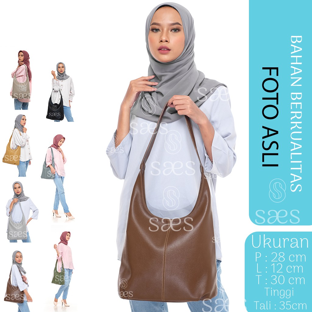 hobo bag grey TAS SELEMPANG WANITA AZALEA / TOTE BAG Stylish saes Murah Akasia saes store 007