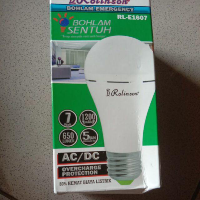 Bohlam Lampu LED Emergency 7 Watt Ajaib Sentuh Mitsuyama