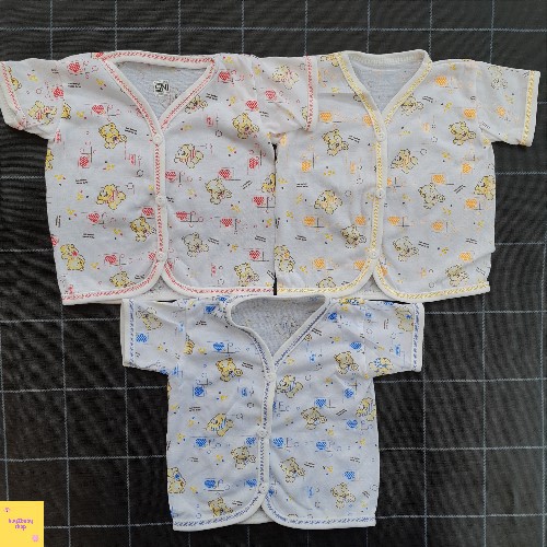 6PCS BAJU BAYI MEGA LENGAN PENDEK-BAJU BAYI LENGAN PENDEK MEGA-BAJU MEGA PENDEK