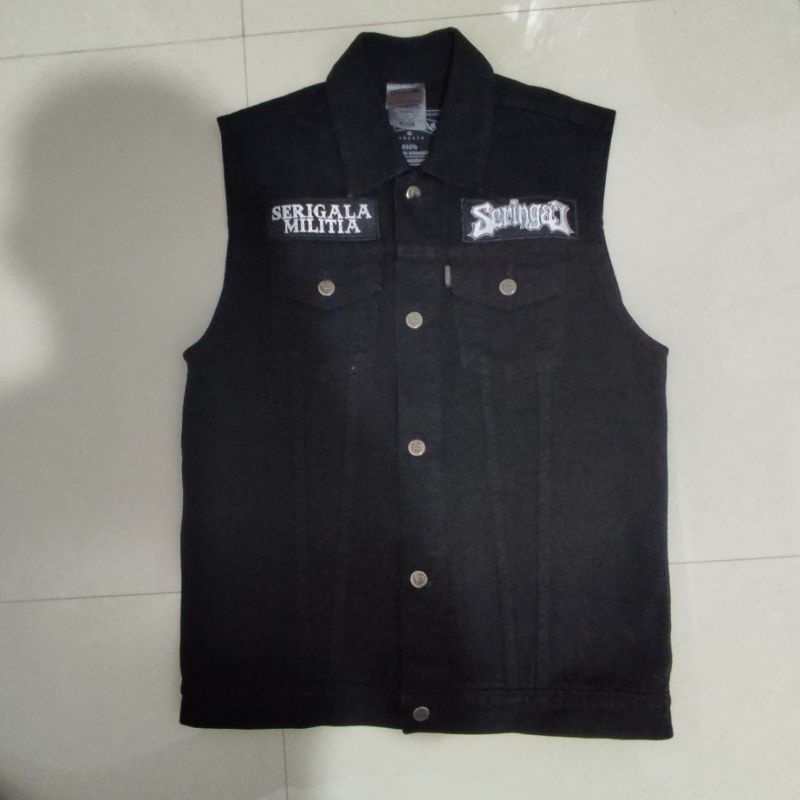 lawless doom vest size M + seringai patch original