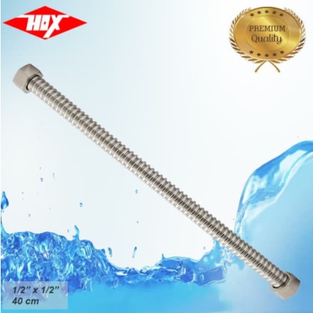 Fleksibel KAKU 30, 35, 40, 50 Cm Stainless Murah Selang Sambungan Flexible HOX Air Panas Dingin Wate