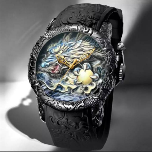[ORIGINAL] 2 Warna Jam Tangan Pria Biden Dragon YN0129 Rubber