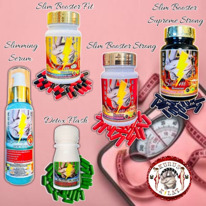 KURUS KILAT SLIM BOOSTER FIT Pelangsing Ampuh Penurun Berat Badan No Herballife Obat Diet Herbal