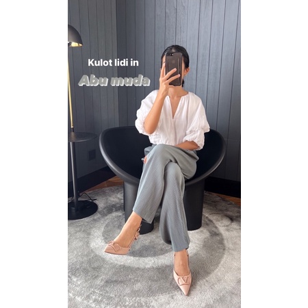 Kulot Plisket / Celana Kulot Plisket Lidi / Pleated Pants / 09