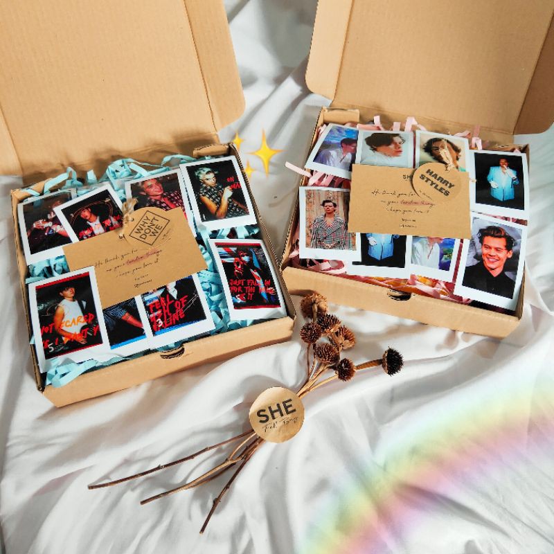 

Gift Box Wood Poster Custom /Kado ulang tahun Shawn / Harry Styles Why dont we