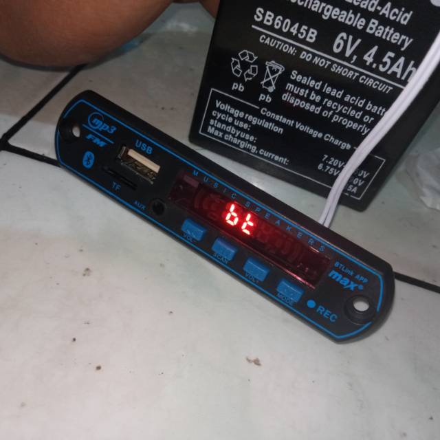 Kit MP3 bluetooth max blue