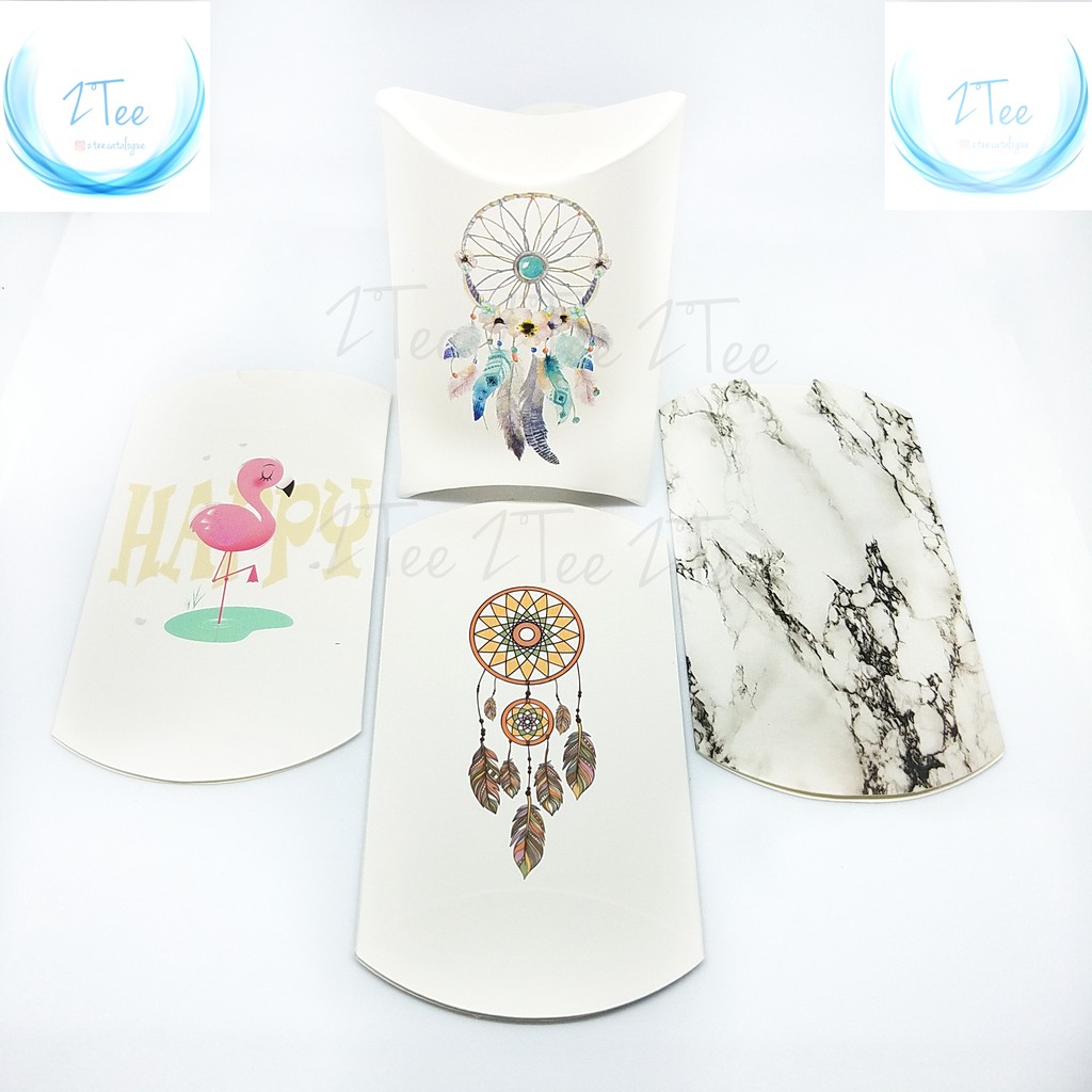 

Kotak Pillow Box Bantal | Aksesoris | Tempat Kado | Souvenir | Karton
