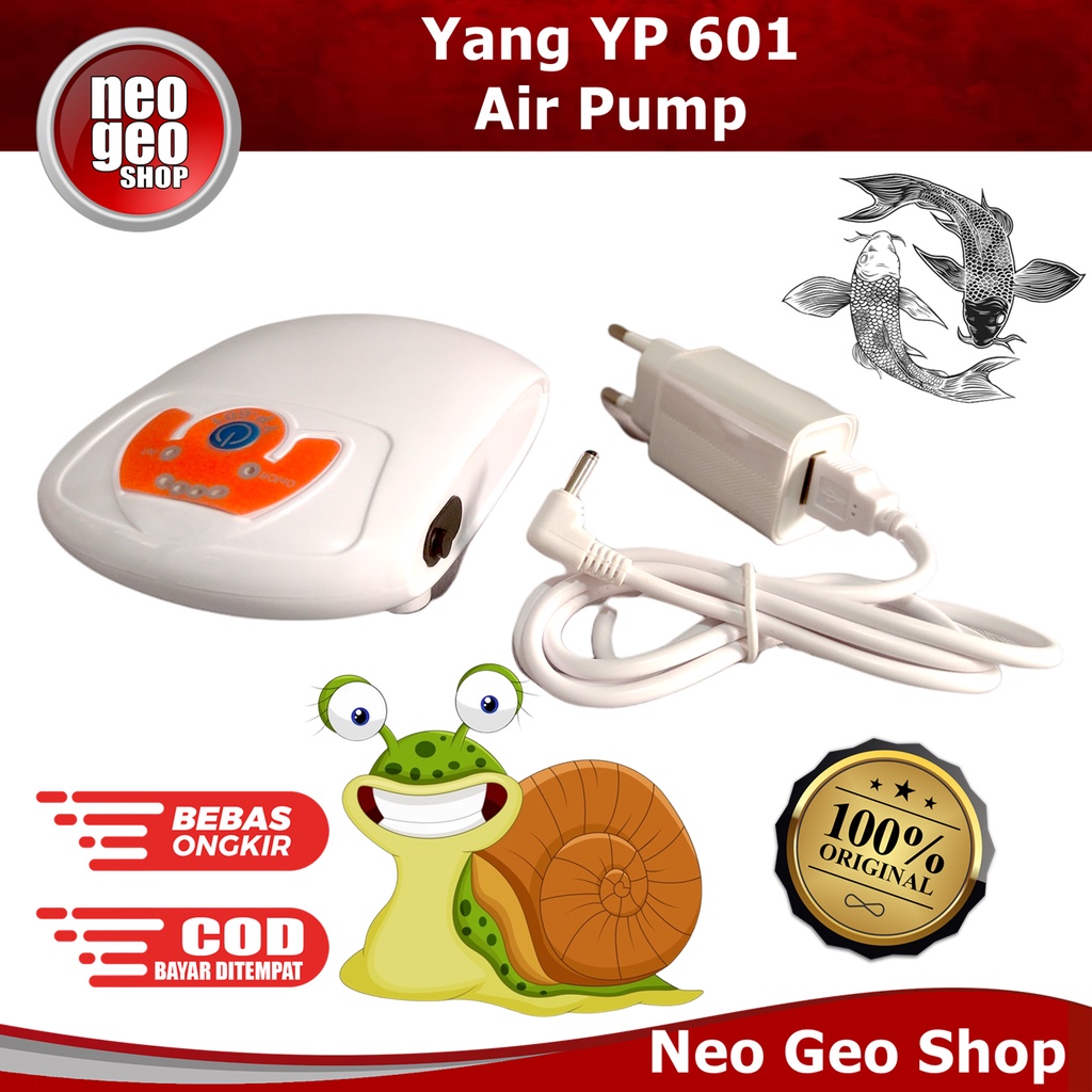 YANG YP601 YP 601 Mesin Pompa Aquarium Aerator AC DC