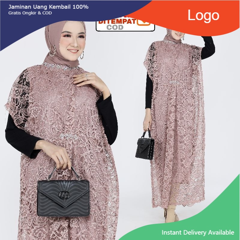 seroja Kaftan Lebaran Dewi / Kaftan Brukat / Kaftan Model terbaru 2022 mulia