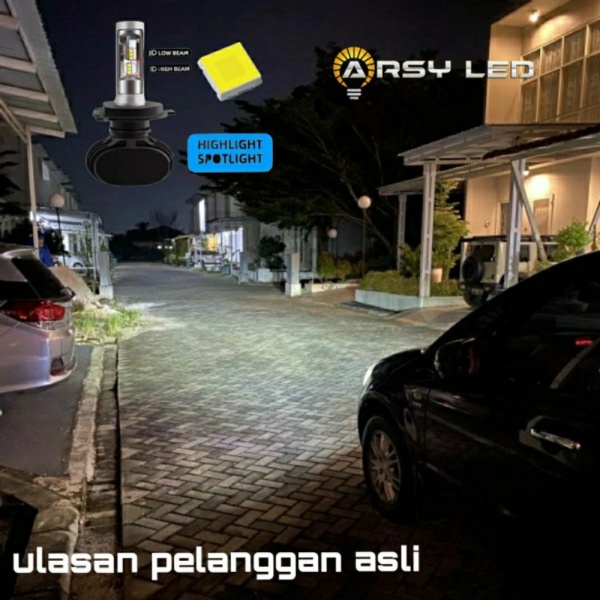 Lampu LED Utama Mobil H4 Hi/Lo CSP S1 Calya Sigra Agya Innova Avanza - Putih Diskon