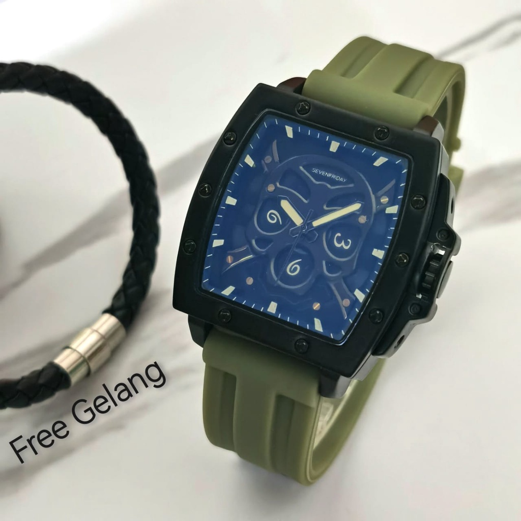 Grosiran Jam Tangan Pria Psa S31-40110 Analog Tali Rubber Original Garansi 6 Bulan Free Gelang &amp; Baterai Cadangan (COD)