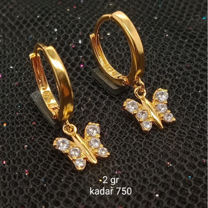 Anting Emas 17 K - 2 gr Kadar 750 - 3415