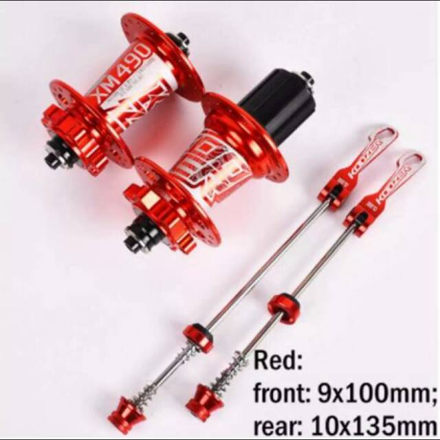 Hub freehub jangkrik Koozer xm490 merah 6pawls 72click