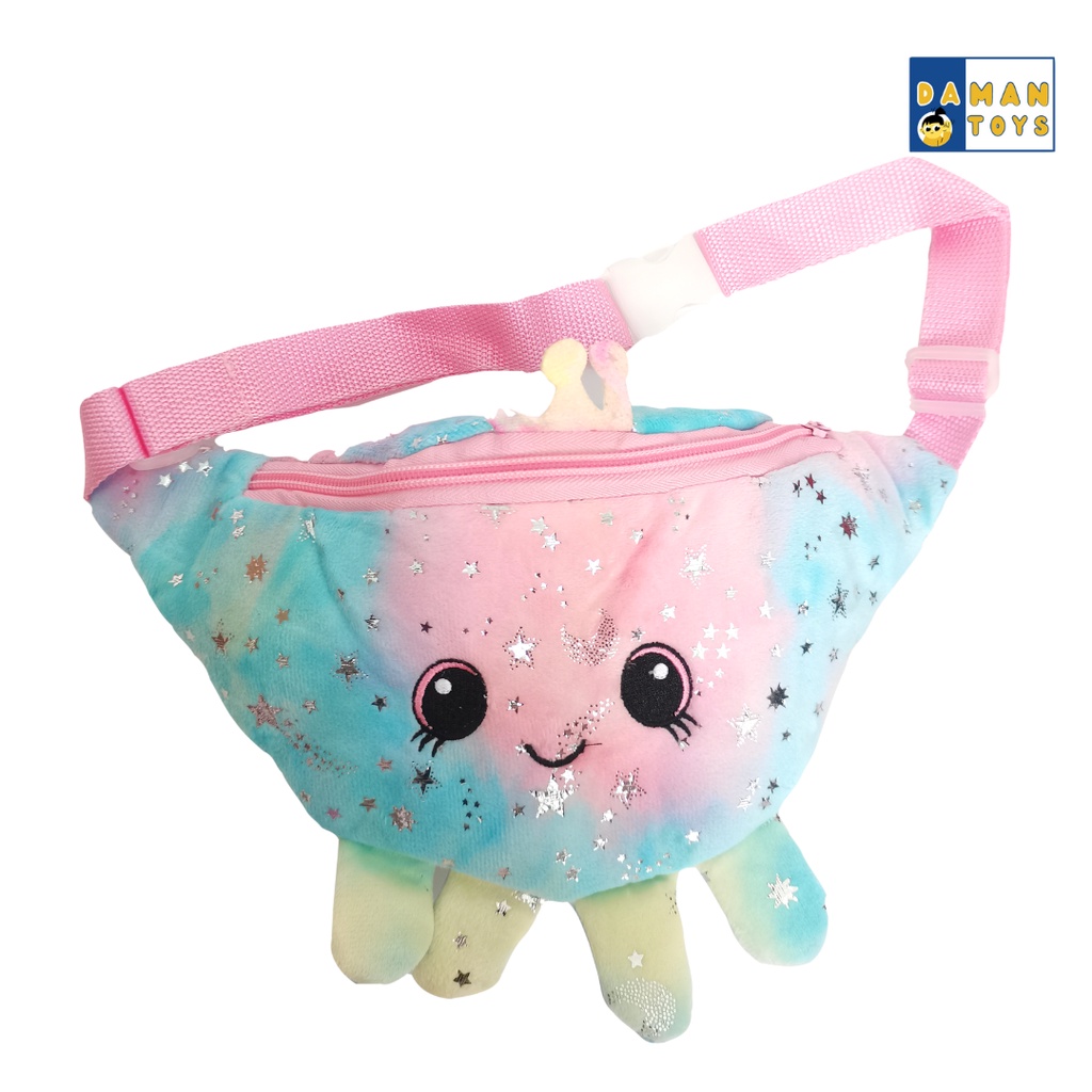 Tas Anak Slempang Unicorn Gurita Tas Ransel Pinggang Waistbag Cewek Kekinian Santai Murah Import