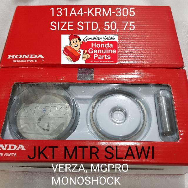 piston kit piston ring seher pen piston verza megapro monoshock ori honda ahm