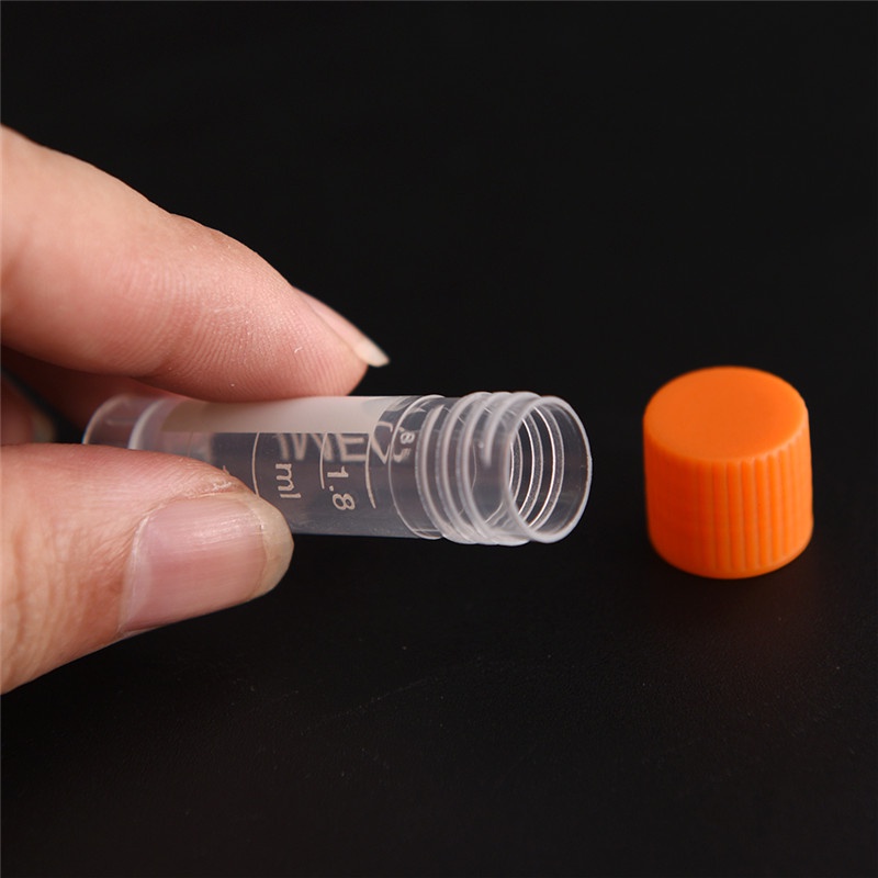 {LUCKID}20pcs 1.8ml screw capsule bottles blending lab analyze centrifuge serum tubes