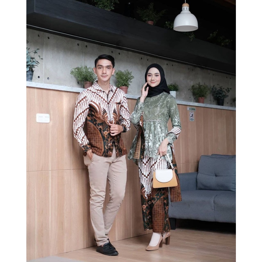 KEBAYA COUPLE SEMI PRANCIS Katun BAHAN KEBAYA SEMI FRANCE CORNELI COUPLE BATIK COUPLE