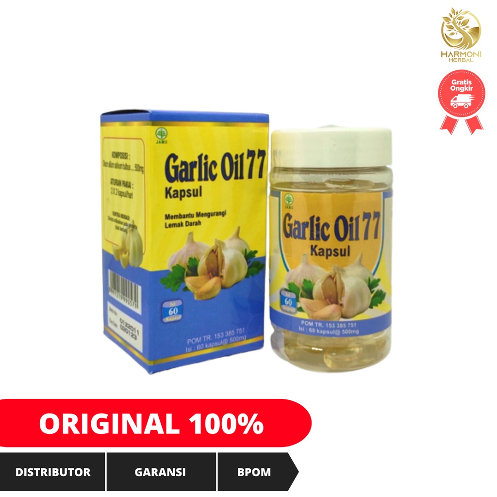 Kapsul Garlic Oil 77 Ekstrak Bawang Putih Isi 60