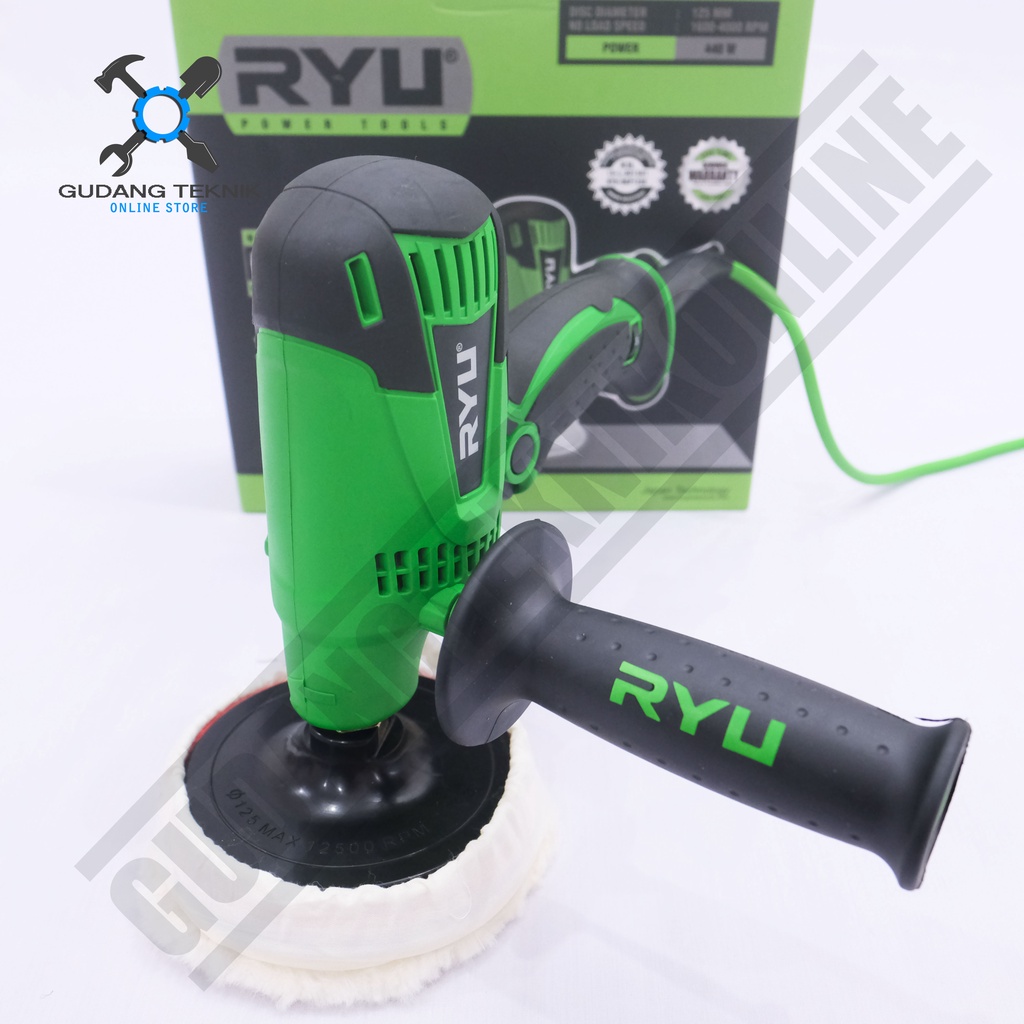 Mesin Poles 5&quot; RYU RGP125E / Alat Polisher Mobil 5 Inch RYU RGP 125 - Rotary Angle Polisher RYU