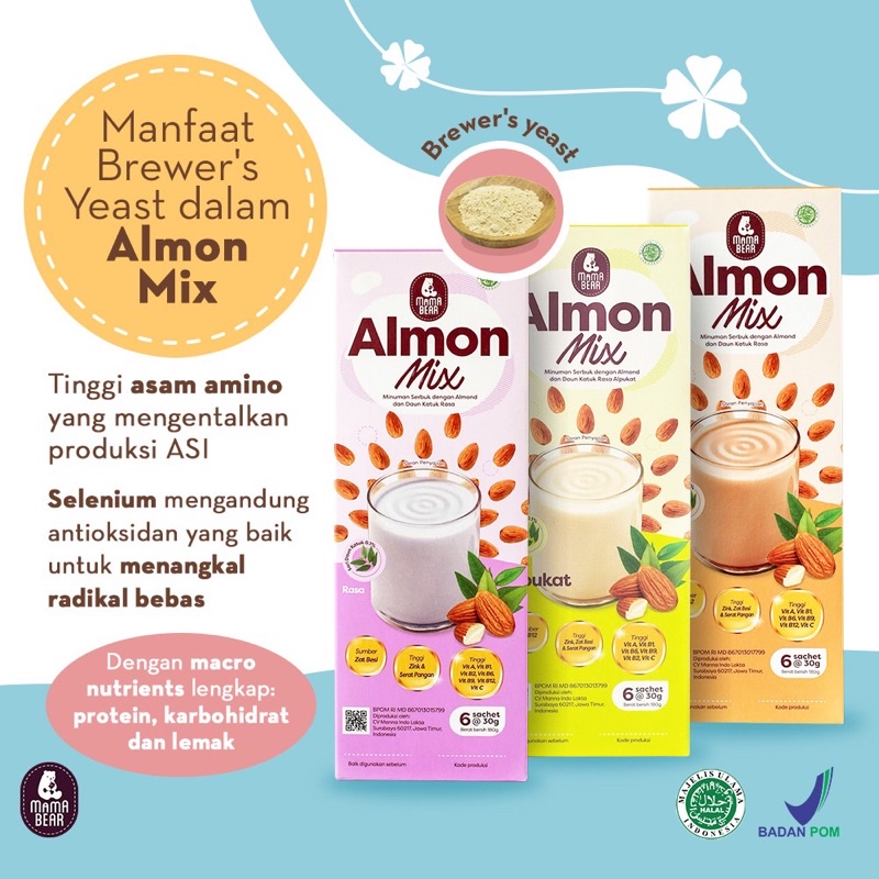 Castle - MamaBear Almon Mix - Pelancar Asi Mama bear - Asi Booster Susu Almond