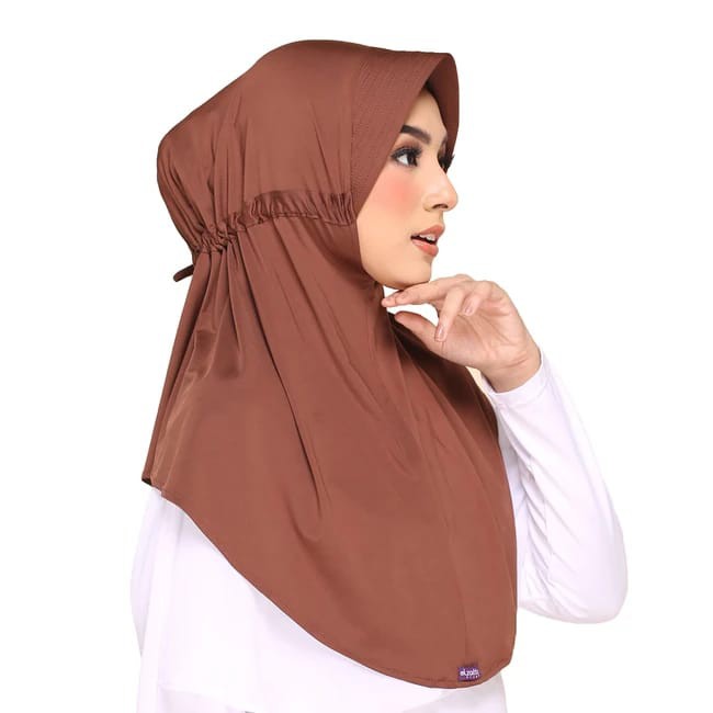 Bergo Serut ZARIA SAHARA COKLAT TUA 706