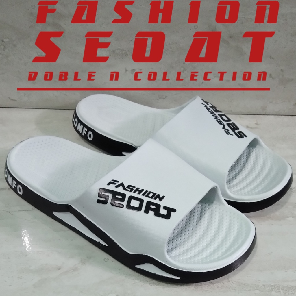 SENDAL VIRAL  SLIP ON FULL KARET FASHION SEOAT TERBARU/SANDAL SLOP  KOKOP FULL KARET SULTAN/ SENDAL KARET PRIA BERKWALITAS