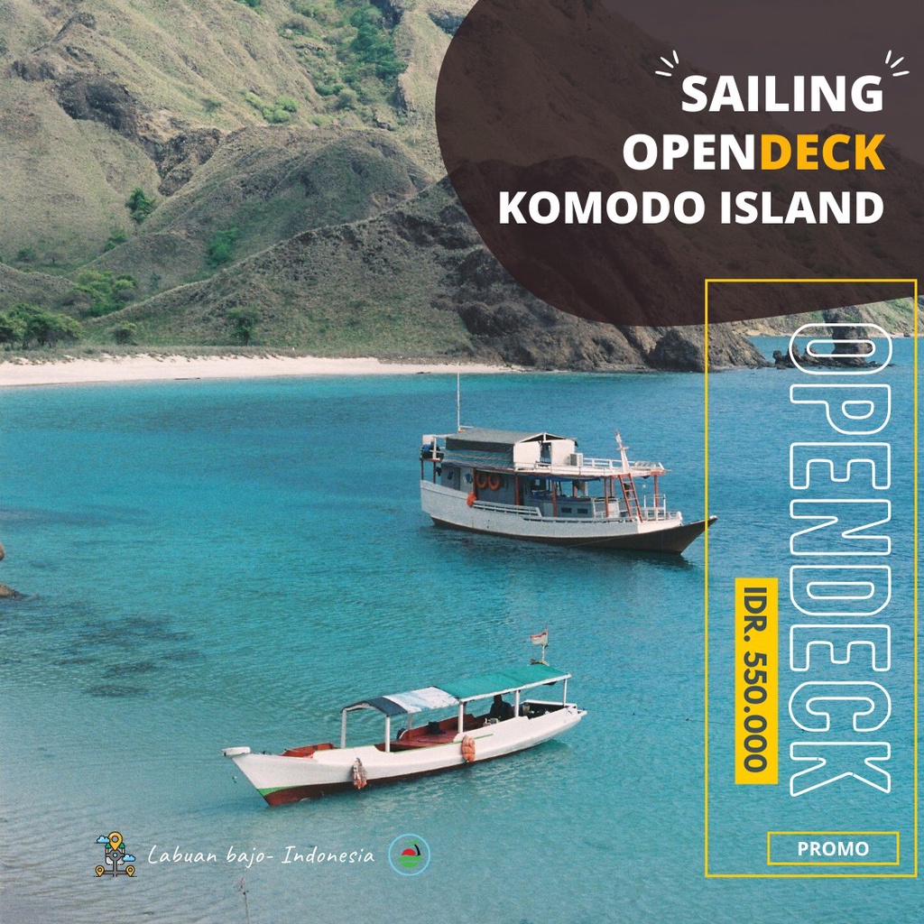 Grosir Wisata Open Deck Komodo Island
