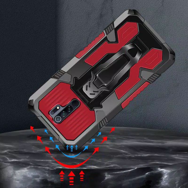 Hard Case Xiaomi Redmi 10 Redmi 9 Redmi 9A Redmi 9C Redmi 9T Redmi 8A Pro Redmi 8A Redmi 8 Redmi 7 Redmi 7A Case H8 I-Crystal Transformer Robot Ironman Kickstand