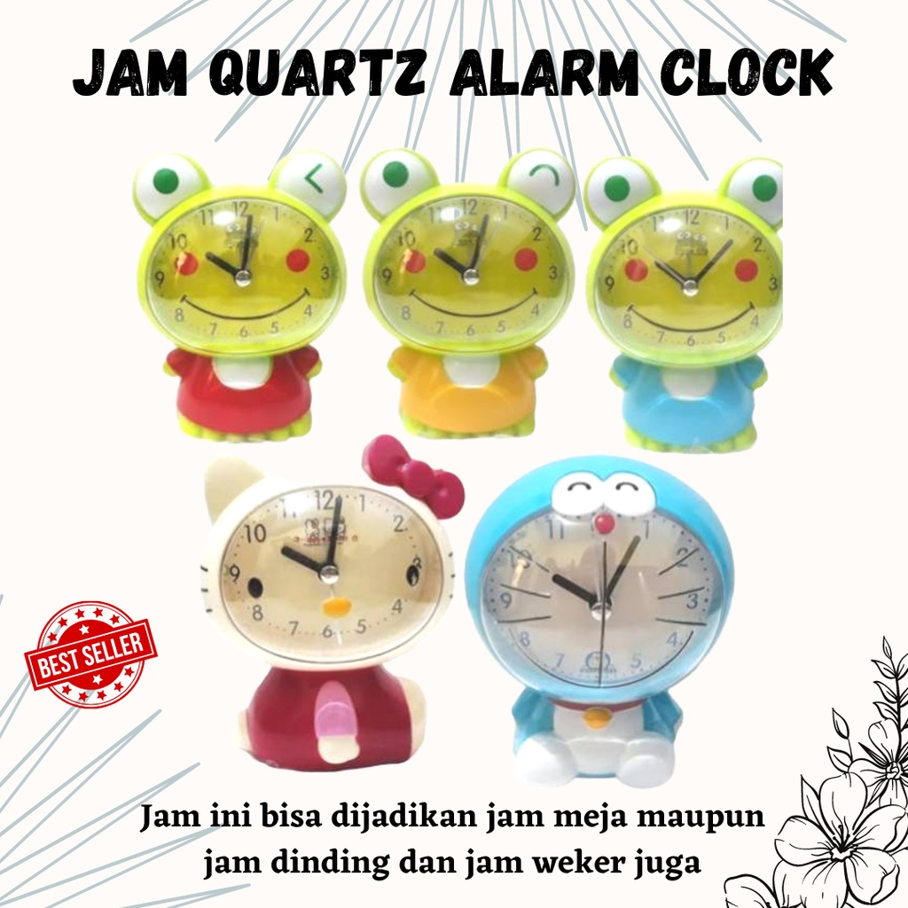 TERLARIS!! JAM QUARTZ ALARM CLOCK / JAM WEKER / JAM MEJA