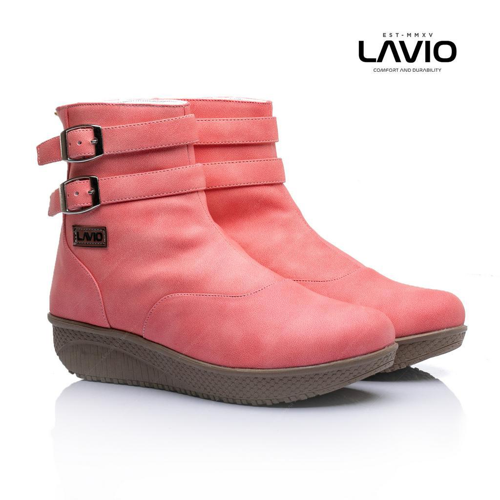 Sepatu Boots Wanita Cewe Keren Korea Kekinian Lavio Maleoo Original New Model