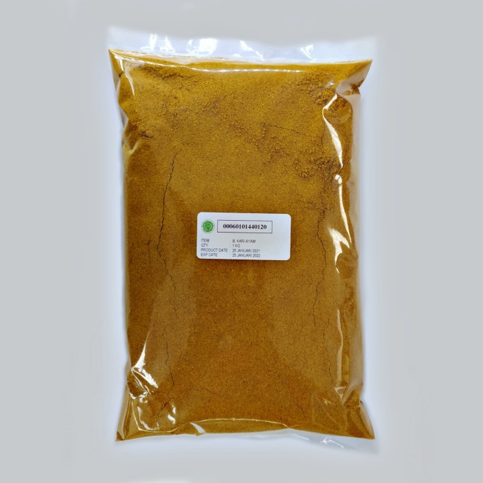 

Kari Ayam Bubuk 1 KG