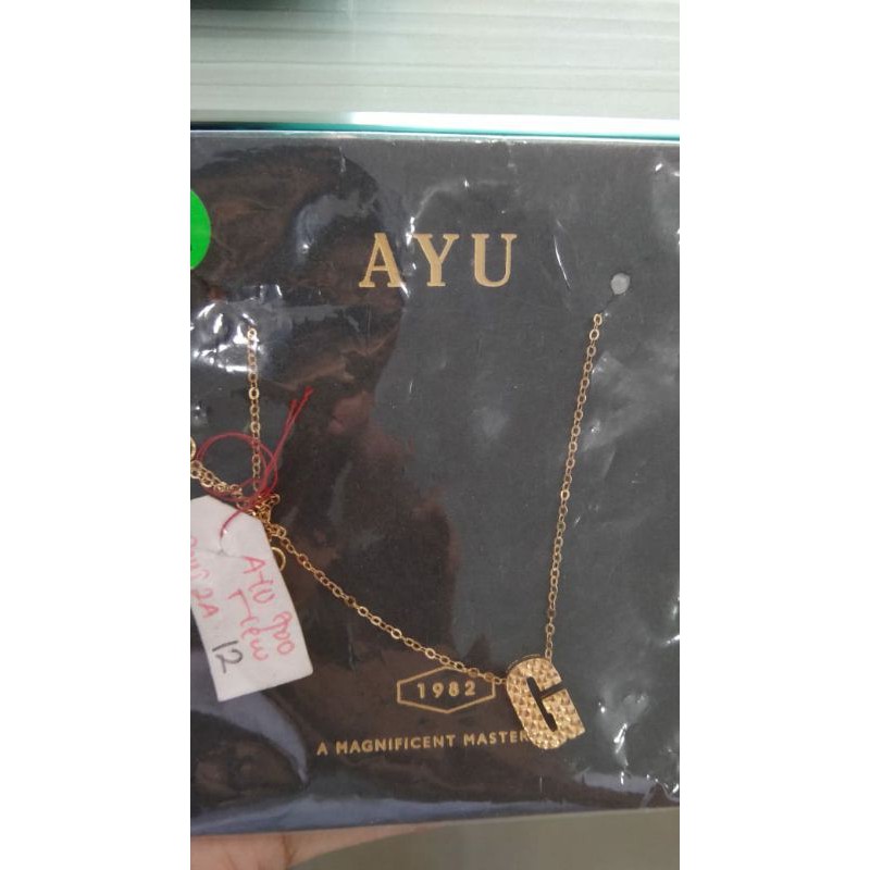 Fashion Aksesoris Wanita Perhiasan Kalung Emas Huruf G kadar 700