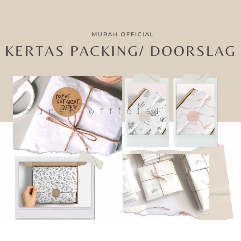 

kertas packing kertas doorslag gift box kertas hampers murah