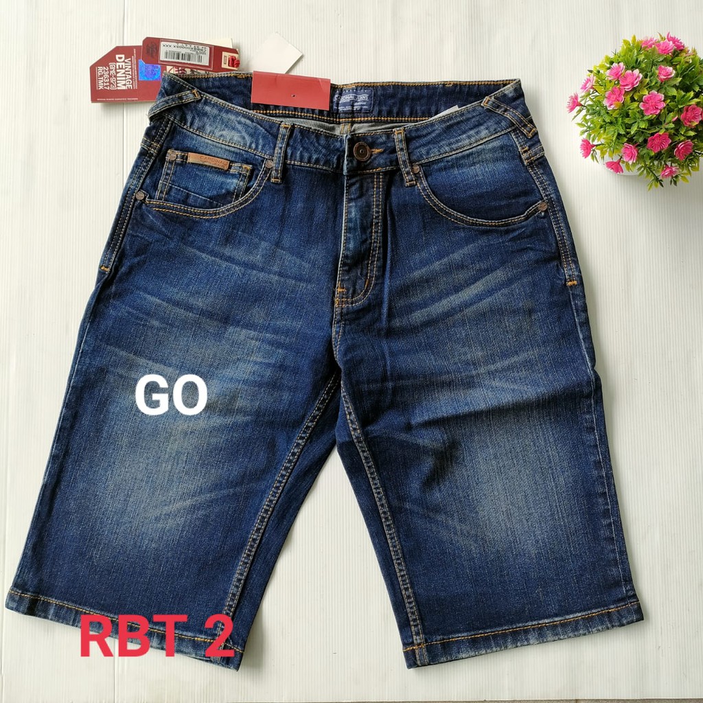 BB 28-R CARDINAL JEANS Celana Pria Celana Pendek Bermuda Casual Sobek Slimfit Reguler Fit Reguler