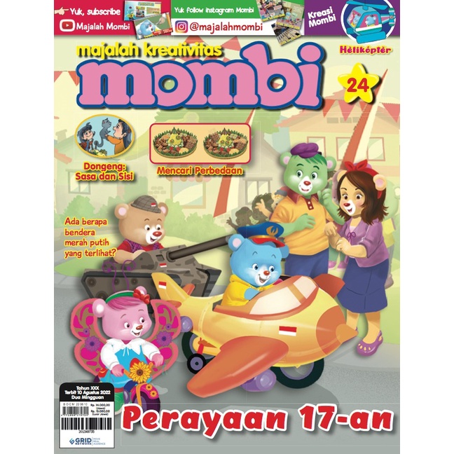 Majalah Anak Mombi Terbaru Edisi Agustus 2022