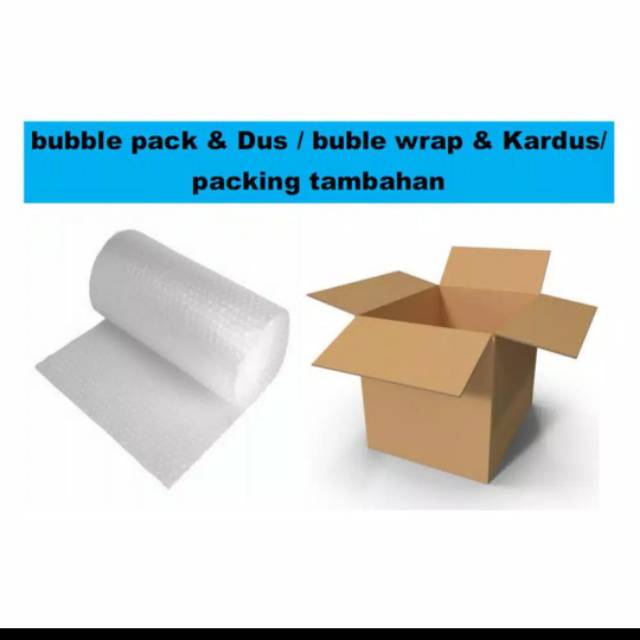 

Bubble wrapp dan dus tambahan buat packing agar lebih aman
