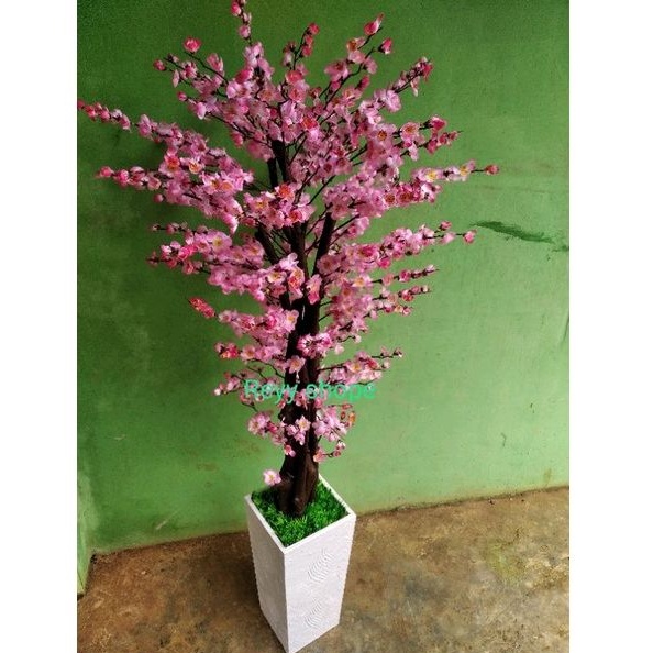 bunga hias sintetis/dekorasi/pohon sakura pink