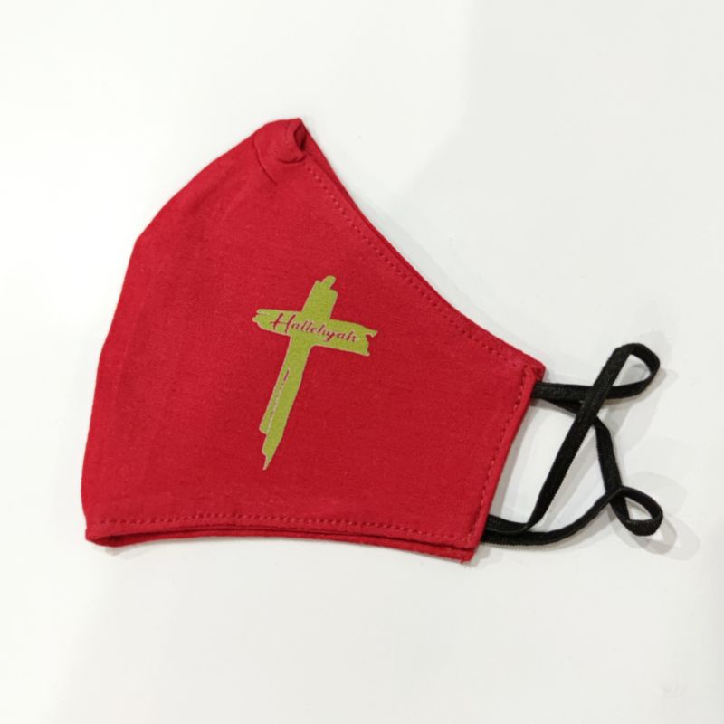 Blacktee Masker Non Medis Combed 30s 2ply Tulisan rohani natal