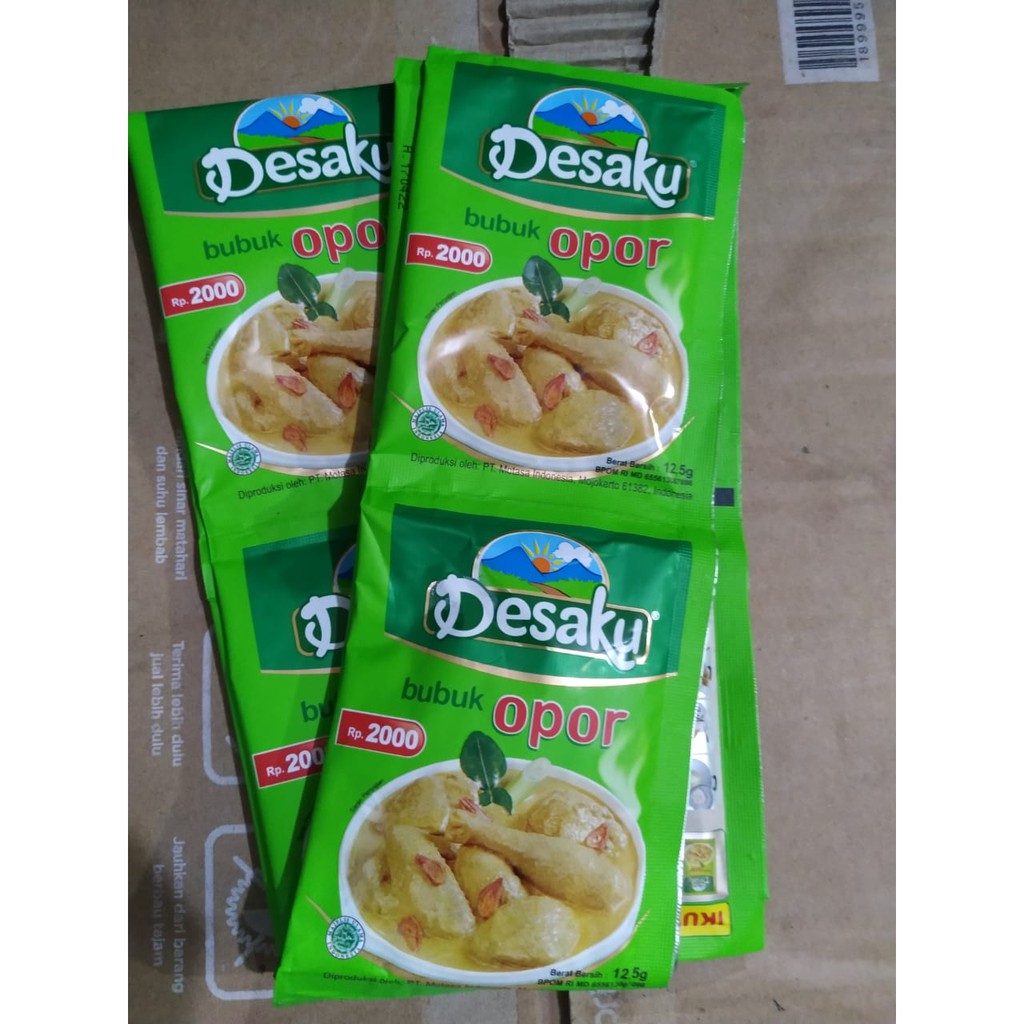 

DESAKU BUBUK OPOR PER RENCENG ISI 10 X 12,5 GRAM