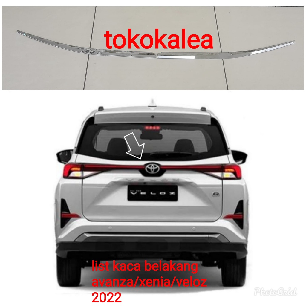List kaca belakang mobil toyota all new avanza 2022 rear door trim chrome avanza 2022