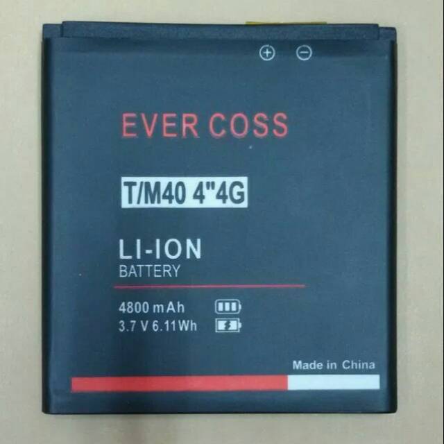 BATERAI BATTERY EVERCOSS M40 ORIGINAL