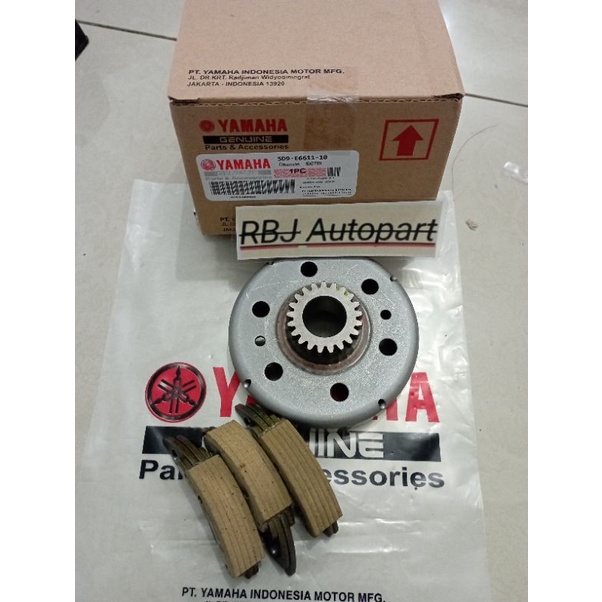 Mangkok Ganda 21T 5D9  + Kampas ganda Only Yamaha Vega Zr, Jupiter Z Robot 2009 - 2012 Vega RR 2012 