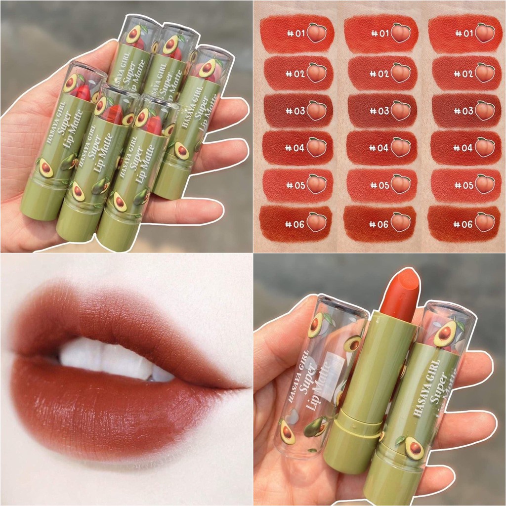 Lip matte avocado / lipstik hasaya girl avocado super lip matte