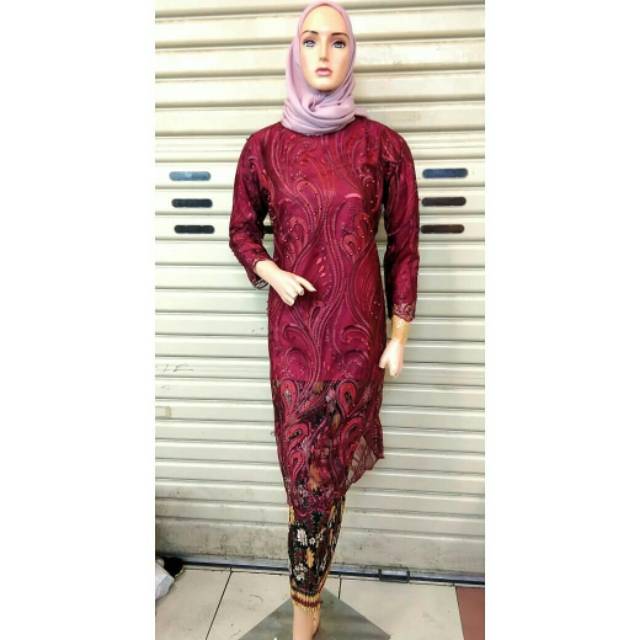 Set baju kurung tulle exclusive
