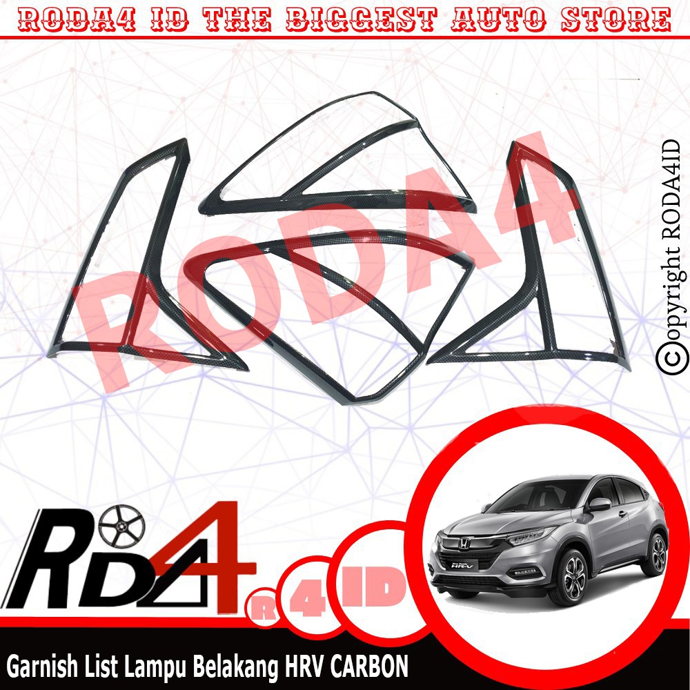 Garnish Belakang HRV List Lampu Honda HR-V Carbon