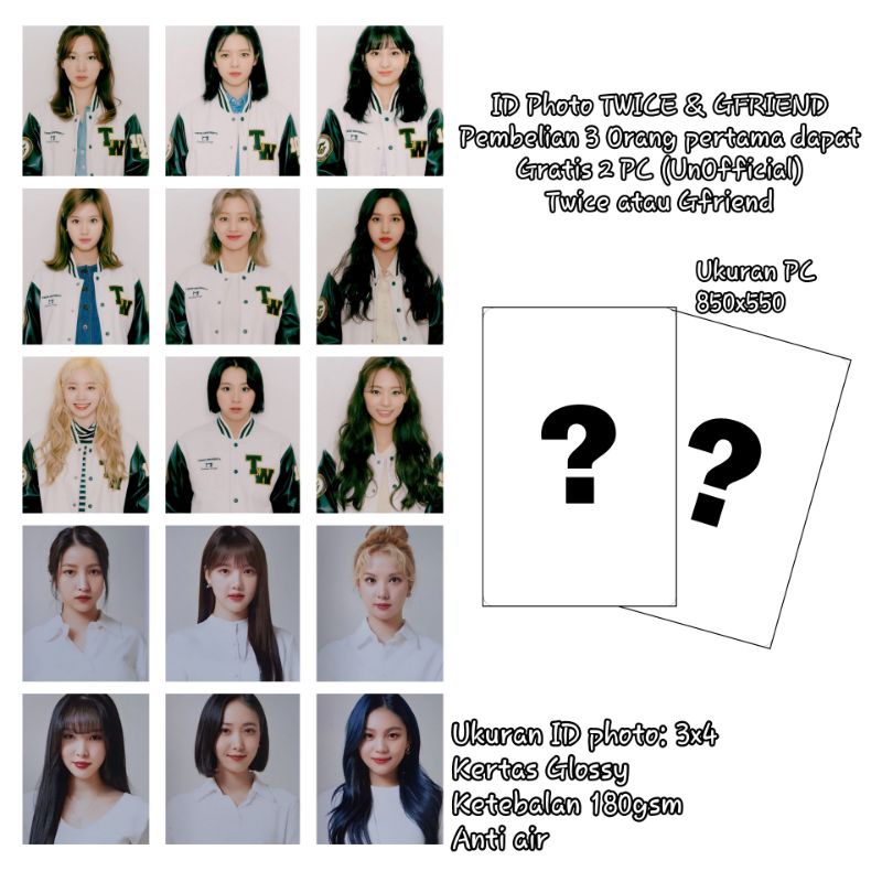 ID Photo Twice dan Gfriend