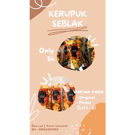 

kerupuk seblak bantet