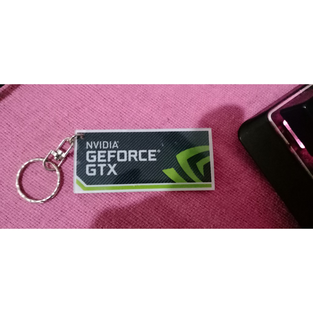 NVIDIA GEFORCE GTX Keychain Akrilik gantungan kunci akrilik NVIDIA GEFORCE GTX