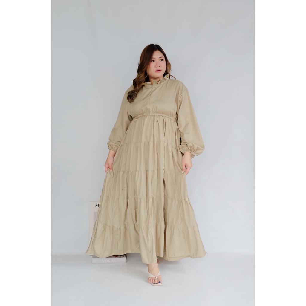 BIGWELL HALLEY DRESS POLOS  SET- DRESS JUMBO/ DRESS BIGSIZE/ DRESS PLUSSIZE /SETELAN WANITA BIG SIZE / SETELAN JUMBO